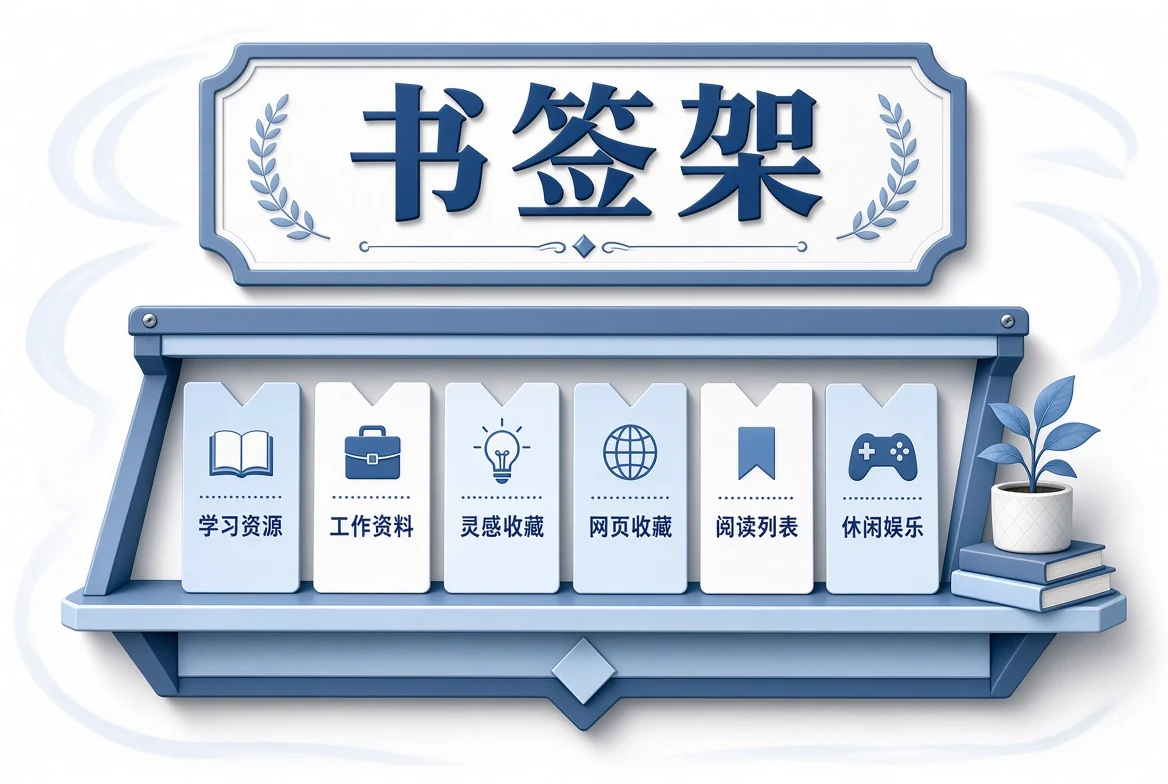 书签架内容示意